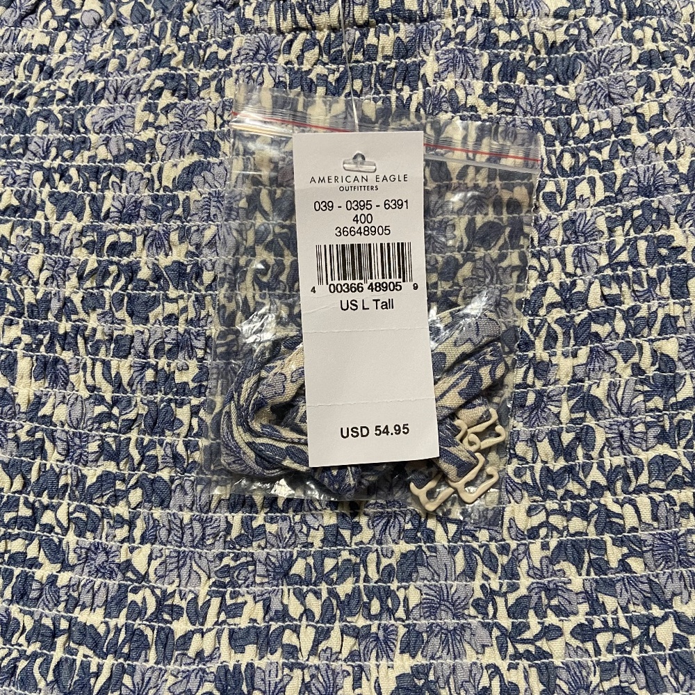 American Eagle Smockin' On Sunshine Strapless Dress - Picture 6 of 6